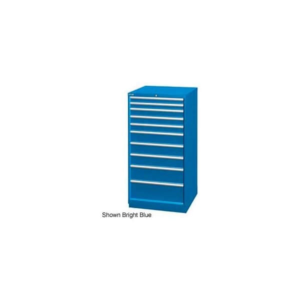 Lista International Lista 28-1/4"W Cabinet, 10 Drawer, 161 Compart - Classic Blue, Individual Lock XSSC1350-1002CBRG - main